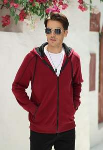 เสื้อฮู้ดแท้ปรับแต่งได้เหมาะสำหรับเดินบนถนนหรือสวมใส่สบายมีหลายสี - Product Image 2