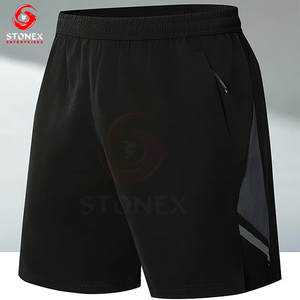 กางเกงขาสั้นลำลองสำหรับผู้ชาย ระบายอากาศได้ดี แห้งเร็ว มีเชือกผูกเอว เหมาะสำหรับออกกำลังกาย วิ่ง เทรนนิ่ง กิจกรรมกลางแจ้ง รับทำโลโก้ตามสั่ง OEM - Product Image 3