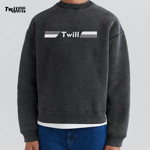 เสื้อฮู้ดดี้ผู้ชายผ้าทวิลล์คอตตอน 100% สำหรับฤดูหนาว งานปักหนาแบบวินเทจ ผลิตในปากีสถาน คอกลม แบบสั่งทำพิเศษ - Product Image 2