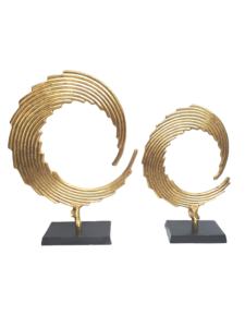 Sculpture de conception de feuille naturelle faite à la main avec des trous avec base en marbre Sculpture personnalisée grossistes - Product Image 2