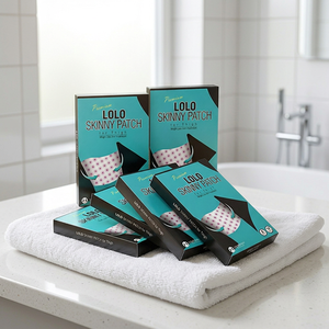 LOLOSKINNY Edición Negra, Parches Adelgazantes Coreanos Unisex para Muslos, Quemagrasas Nocturnos, Reafirmantes, Parches Dietéticos para la Parte Inferior del Cuerpo, 10 Unidades - Product Image 1