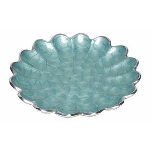 Plateau décoratif en feuille blanche et or assiette en résine plat de service élégant en forme de feuille pièce maîtresse élégante décor de Table de maison de luxe - Product Image 5