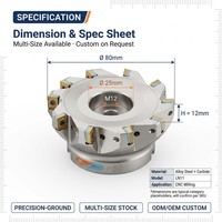 Pour KENNAMETAL M4 OEM disque de fraise en bout pour CNC Centre d'usinage fraiseuse LN11 disques de fraise de visage modèle LNGU110408