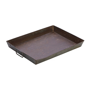 Bandeja de servicio de metal galvanizado con revestimiento negro Forma rectangular para bandejas de servicio de bebidas y aperitivos de Mesa para el hogar y el hotel - Product Image 4
