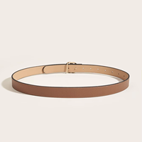 Ceintures en cuir noires décontractées personnalisées de haute qualité OEM avec boucle en acier pour femmes