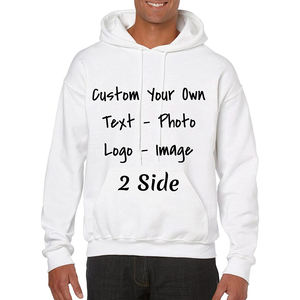 Sudadera con capucha personalizada para hombre, Sudadera con capucha de color sólido para hombre, ropa informal, jersey con capucha y bolsillo frontal a la venta con bordado desgastado - Product Image 6