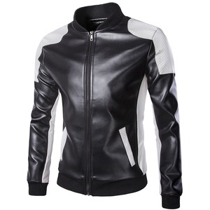 Veste d'hiver coupe-vent de qualité supérieure pour homme, design classique de motard, col montant, fourrure, cuir véritable tendance, style garçon - Product Image 1