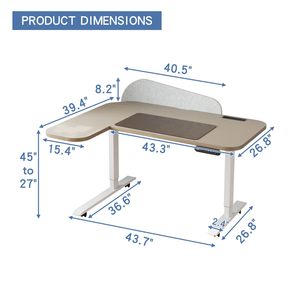 25 mm độ dày điện có thể điều chỉnh chiều cao bàn có thể điều chỉnh bảng đứng bàn ngồi để đứng với động cơ kép 2/3 giai đoạn lên thang máy - Product Image 1