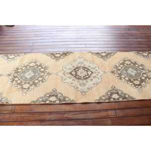 พรมวินเทจตุรกี ขนาด 2.9x12.9 ฟุต (89x394 ซม.) สีน้ำตาลไล่เฉด - Product Image 3