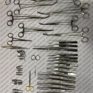 High Quality Stainless Steel Basic Vascular Surgery Set 50 PCS Reusable Surgical <b>Instruments</b> Manual ISO 13485 CE Certified A+ - Product Image 2