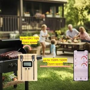 Thermomètre à viande sans fil avec 2 sondes à viande - Product Image 2