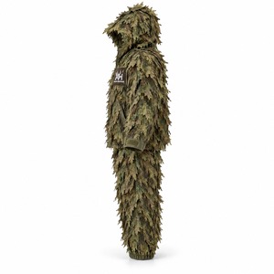 Ensemble veste et pantalon de camouflage 3D en feuilles pour jeunes chasseurs, 350 GSM, personnalisable, OEM, vente en gros - Product Image 3
