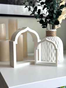 Plaque décorative de table en acrylique blanc avec calligraphie islamique pour la mosquée, Ramadan, Eid Mubarak, décoration de bureau, décoration de la maison - Product Image 6