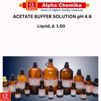 ALPHA CHEMIKA pH 4.6 Solution tampon d'acétate de qualité alimentaire et industrielle (Produits chimiques inorganiques) Pureté 98% Utilisation en laboratoire Modèle AL0018