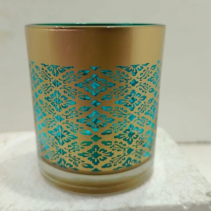 เชิงเทียนแก้วออกแบบสำหรับการตกแต่งสำหรับทุกโอกาสบรรยากาศในฤดูใบไม้ร่วง - Product Image 1