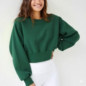 Sudadera con Capucha de Manga Larga, Estampada, Tejida, Holgada, Personalizada, para Mujer, con Logotipo Frontal - Product Image 4