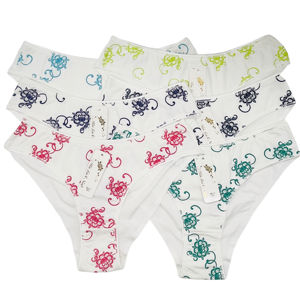 Vente chaude, tendance, marque privée, sous-vêtements en coton de bambou pour femmes, taille mi-haute, taille élastique douce, tissu fin, culottes pour tous les jours - Product Image 1