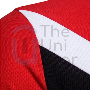 Chemises en polyester tricoté de haute qualité pour hommes, couleur rouge unie, décontractées, à séchage rapide, pour le tennis, le golf, les sports de plein air, les affaires - Product Image 6