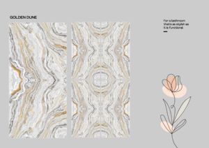 Azulejos de Porcelana Estilo Mármol Premium de 600x1200 mm, Acabado Brillante, 8.5 mm de Grosor, Antibacterianos, Formato Grande para Paredes y Pisos de Hoteles - Product Image 6