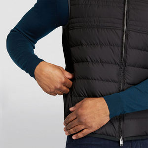 Chaleco Acolchado con Cremallera Completa para Hombre, Chaleco Sin Mangas para Invierno - Product Image 3