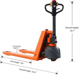 Achetez une nouvelle chariot élévateur à palettes électrique T-Carrier Classic d'origine - Capacité de 3300 lb, longueur de fourche de 48x27 - Livraison à domicile - Product Image 1