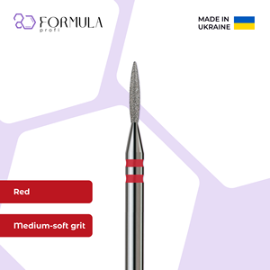 ดอกสว่านเจียรเล็บคุณภาพสูงระดับมืออาชีพ รุ่น Diamond Sharp Flame ขนาด 1.4 มม. สีแดง สำหรับงานตัดหนังกำพร้าขนาดใหญ่ - Product Image 1