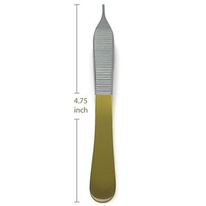TC Adson Tissue Forceps 4,75 "Dientes 1x2, Puntas de plataforma de inserción de carburo de tungsteno-SurgicalExcel - Product Image 4