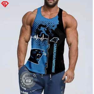 Vente en gros de débardeur de fitness pour hommes à manches personnalisées moins respirant vêtements de sport de gymnastique débardeur de fitness imprimé personnalisé - Product Image 5