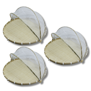 PRODUIT DE VENTE CHAUDE Plateau en bambou fait à la main Panier durable pour articles ménagers Accessoires de cuisine et solutions de rangement - Product Image 1