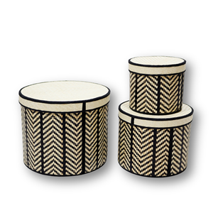 Cesta de jacinto de agua y algas marinas hecha a mano Artex Dong Thap para almacenamiento de cocina y exhibición de artesanías naturales decorativas - Product Image 2