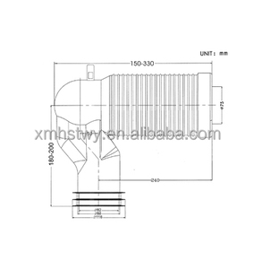 Accesorios para el baño, <span class=keywords><strong>tubo</strong></span> de cambio HP102 P, trampa para S, drenaje de plástico, Conector de bandeja de <span class=keywords><strong>inodoro</strong></span> de PP - Product Image 6