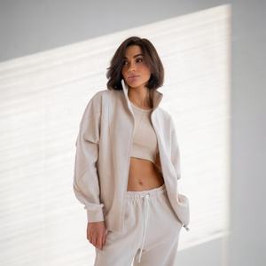 Nuevo Conjunto Deportivo de Poliéster de Alta Calidad 2026, con Sudadera con Cremallera y Pantalones Deportivos para Entrenamiento y Running - Product Image 3