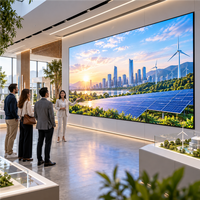 Écran LED d'intérieur P2 avec garantie de 3 ans, écran publicitaire LED à maintenance frontale pour salle d'exposition d'entreprise