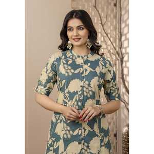 Conjunto de algodón estampado - Tipo de ropa Salwar Kameez - Product Image 5