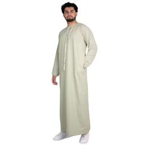 Dernier design, vente chaude, vêtements traditionnels musulmans pour hommes, vêtements musulmans koweïtiens, jubbah thobe jubba kaftan qamis pour hommes - Product Image 2