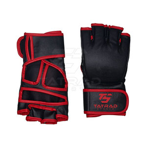 Gants de MMA en cuir lacés sur mesure, concevez vos propres gants de boxe professionnels de haute qualité pour hommes - Product Image 1