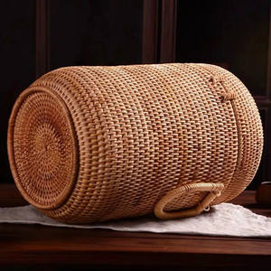 Paniers de rangement en rotin naturel faits à la main Organisateurs de maison de haute qualité fabriqués à la main du Vietnam - Product Image 3
