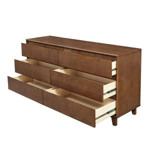 Arezzo Solid Oak French European Design <b>6</b>-<b>Drawer</b> Chest Storage for Dining Living Room Hotel Use Made Metal MDF/Melamine - Product Image 4