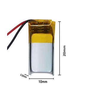 Batería LiPo recargable 501020 3,7 V 100mAh para dispositivos portátiles inteligentes y electrónica portátil <span class=keywords><strong>compacta</strong></span> 302025 401525 501225 - Product Image 2