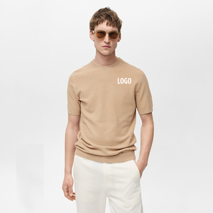 Camisetas de Hombre de Algodón de Punto con Logotipo Personalizado, Alta Calidad, Venta al por Mayor, Corte Regular, Antibolitas y Transpirables - Product Image 1