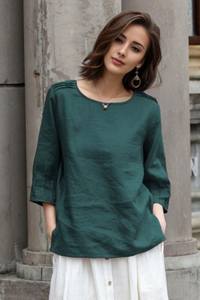 Col en V léger et décontracté pour femmes au meilleur prix - Product Image 3