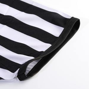 Jersey de árbitro de fútbol unisex, venta al por mayor, camisa de manga corta de punto, ajuste de gran tamaño con patrón de letras - Product Image 4