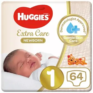 Huggies Extra Care Size 4, Super Mega Pack, 8-14 kg 204 Diapers