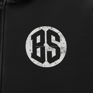 Premium quality <b>zipper</b> <b>hoodie</b> 450 GSM brushed fleece material soft inner lining jet <b>black</b> color custom logo design basics <b>hoodie</b> - Product Image 6