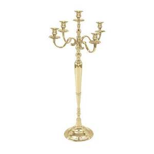 "Élégant candélabre en argent à 5 bras au design époustouflant, parfait pour les décors sophistiqués et les occasions spéciales" - Product Image 2