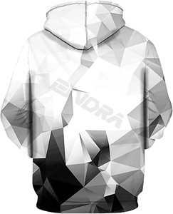 Hoodies pour hommes graphique lettre imprimé à manches longues sweat-shirt à cordon hauts pullover avec poche - Product Image 2