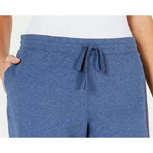 Karen Scott Women's Blue X-Small Knit Capri Pants Breathable Wide-Leg <strong>Palazzo</strong> Trousers Mid Waist <strong>Sweatpants</strong> - Product Image 2