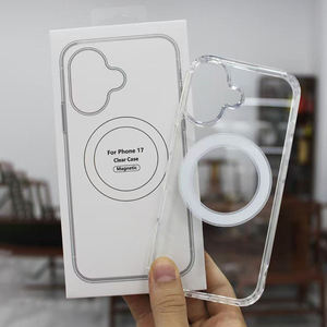 <span class=keywords><strong>Funda</strong></span> de Teléfono Transparente de Lujo a Prueba de Golpes de TPU+PC y Silicona para 16 17 15 14 13 12 Pro Max Plus - Product Image 1