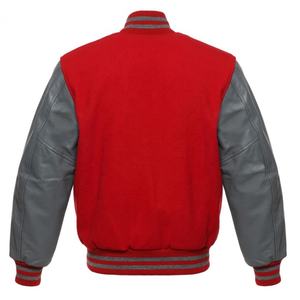 Nouvelle veste bomber varsity en toile de laine avec manches en toile, design tendance, vêtements de sport, imperméable, coupe-vent, vestes pour hommes - Product Image 3