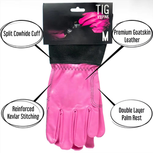 Guantes de soldadura MIG resistentes a chispas y daños por calor Guantes protectores de cuero para soldadores profesionales Guantes de soldadura MIG - Product Image 4